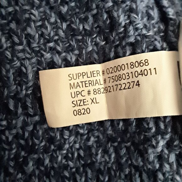 Chaps 3 Button Pullover Sweater Mens XL Brown Elbow Patches Preppy Office Casual - Picture 14 of 14